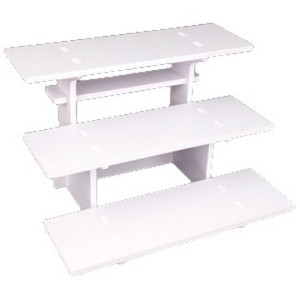 Tiered Desktop Shelf 3 Tiers PVC Material For <b>Desk</b> Organization <b>Study</b> Room Use - Product Image 2