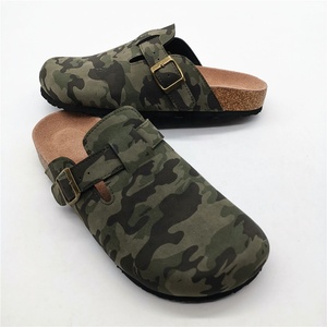 <span class=keywords><strong>Mules</strong></span> et sabots d'intérieur/extérieur pour femmes en similicuir suédé vert militaire de haute qualité avec soutien de la voûte plantaire en <span class=keywords><strong>cuir</strong></span> de vachette - Product Image 2