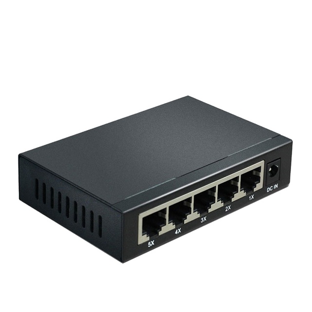 Mini Soho 5 Port Gigabit Switch Desktop Ethernet Switch Unmanaged Mini 5 Port Switch With Steel Case