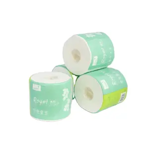 Manufacturer bamboo pulp cute sanitary soft toilet paper roll tissue toilet paper