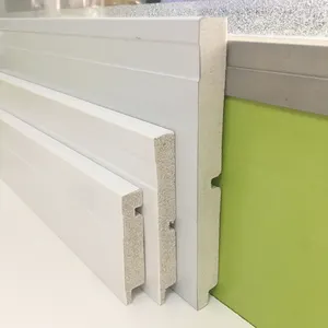 Hualun Guanse Waterproof Fire-pro Customizable Decorative Lines Skirting Board Plastic Wall Trim Baseboard Molding Covers