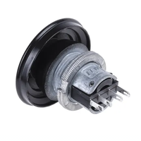 Interrupteur à bouton-poussoir 76-9440/439088B, trou de montage de 22 mm, montage sur panneau, fonctionnement momentané, unipolaire double position, IP67