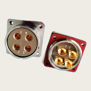 ขั้วต่อวงกลม Y27B-2404-ZKBM แบบ 4 ขา ชนิด Push-Pull Lock สำหรับอุปกรณ์สื่อสารการบิน - Product Image 2