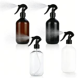 <strong>100ml</strong> 150ml 200ml 500ml Amber Clear Boston <strong>Spray</strong> Containers Refillable Empty Cleaning <strong>Bottles</strong> with Fine Mist Trigger Nozzle - Product Image 1