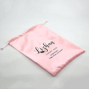 ถุงใส่ผมต่อแบบซาตินสีชมพูพิมพ์ลายเฟล็กโซกราฟีตามสั่ง - Product Image 3