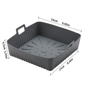Revêtements en silicone réutilisables faciles à utiliser, de qualité alimentaire, avec trous pour friteuse à air et accessoires de cuisson - Product Image 2