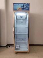 Vitrine de congélateur d'affichage de porte en verre commerciale réfrigérateur équipement de réfrigération réfrigérateur de boisson pour supermarché