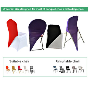 Wholesaler Custom <strong>Half</strong> Classic Modern Style Stretchable Elastic Universal Polyester Armless <strong>Chair</strong> <strong>Cover</strong> Wedding Machine Washable - Product Image 3