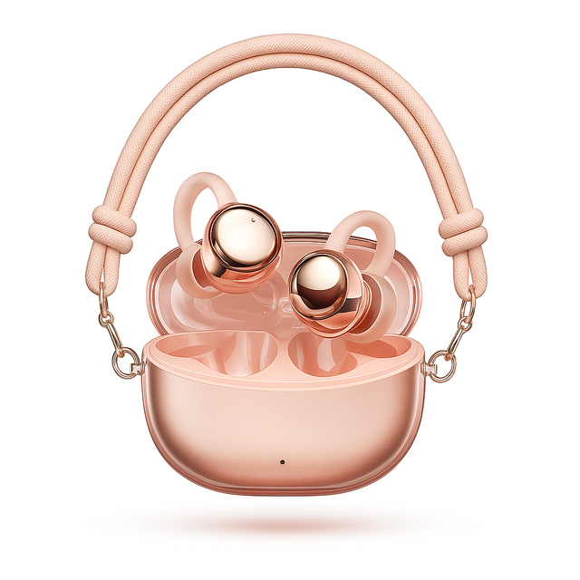 Fashion Wireless TWS Portable Handle Case In-Ear Headphones for Women and Daily Use