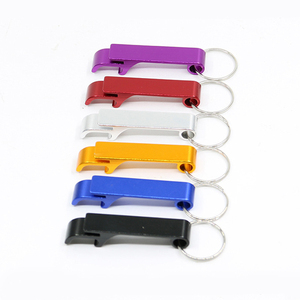 พวงกุญแจเปิดขวดอเนกประสงค์อะลูมิเนียมขายส่ง ขนาดเล็ก สำหรับกิจกรรมโฆษณา พร้อมสลักเลเซอร์ - Product Image 1