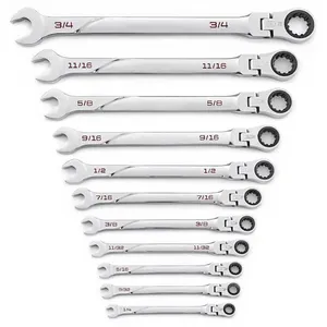 Spanner Tool Set 6-32MM Chave Inglesa Ratcheting Combination Wrench Llave Inglesa Kunci Flexible Ratchet Wrench Spanner Set
