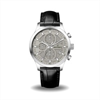 Funda de acero inoxidable 316L personalizada, reloj de cuarzo con recubrimiento de cristal de zafiro, diseño especial, dial, cronógrafo, apto para Japón, VD57, MOVT