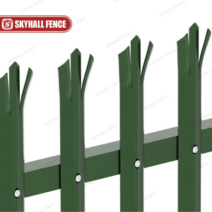 Groothandel Gepoedercoat W D Bleke Ronde Top Enkele Puntige Driepuntige Veiligheidshekwerk Stalen Palissade Hek - Product Image 4