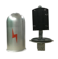 Caja de empalme impermeable con cierre de empalme de fibra óptica de Metal para montaje de torre de poste de Cable aéreo ADSS OPGW Compatible con 5G 4G GSM SDK