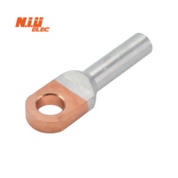 Borne de cosse de câble à sertir bimétallique DTL-6 AL-CU connecteurs de cosse bimétalliques avec baril de cuivre de raccords d'alimentation électrique