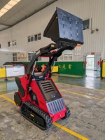 High top elettrico alimentato a batteria spedizione gratuita piccolo mini skid steer loader economico con secchio diverso accessorio