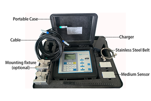 High Intelligent 4-20mA Output Clamp on Flowmeter for Clean <b>Water</b> PUTF205 Sewage <b>Flow</b> <b>Meter</b> for Measurement PUTF205 - Product Image 6