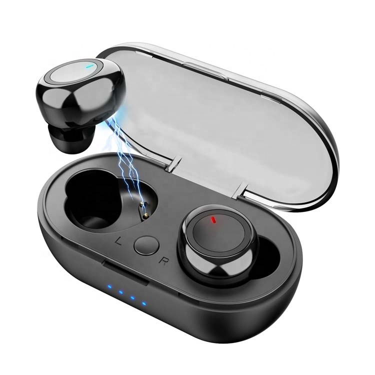 Горячая Распродажа y50 TWS Беспроводная BT 5,0 стереогарнитура наушники-вкладыши с сенсорным управлением спортивные наушники с зарядным футляром