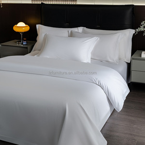 Custom Economy 3 Star Hotel Bedroom Furniture <b>Sets</b> with <b>Bed</b> Desk Nightstand Headboa Wardrobe TV Cabinet Side Table For <b>Full</b> Room - Product Image 2