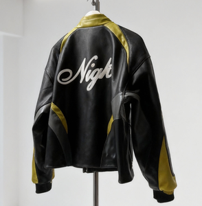 جواكيت رجالية للشتاء مقاومة للرياح سميكة معزولة في الهواء الطلق بنمط فاقد للشارع العالي بو الجلود سحاب الشارع الحضري - Product Image 2