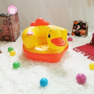Yellow Duck <b>Inflatable</b> Baby <b>Sofa</b> Plastic School Chair Car Seat for Dining and Hotel Use Little Yellow Duck Design - Product Image 4