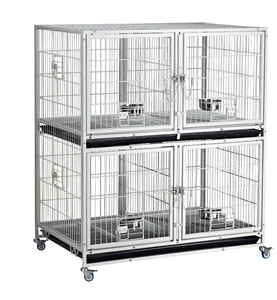 D192-series Pet köpek hayvan kafesi kulübesi örgü Metal çelik katlanır üreticileri toptan - Product Image 2