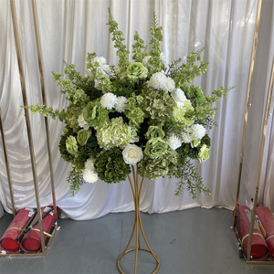 IFG 2024 Nuove <span class=keywords><strong>Idee</strong></span> di Prodotto: Sfera di <span class=keywords><strong>Fiori</strong></span> Artificiali con Rose Verdi e Ortensie per Decorazioni Matrimoniali - Product Image 5