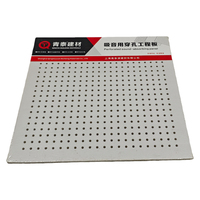 Panneau composite perforé insonorisant - 595x559x5mm en coton avec absorption et isolation acoustique pour hôtels et salles de conférence