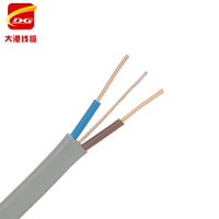 Twin Flat Electrical Wire 6242Y 2,5mm PVC Kupfer Grau Kabel CE für zertifiziertes Bvvb Rvvb Tps Twin Earth Kabel