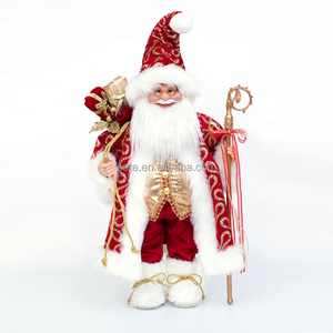 Babbo Natale Musicale con Chiave Ornamento Animato Grigio Argento Figura Natalizia Canterina Decorazione Calda Regali per Bambini Navidad Papa - Product Image 6