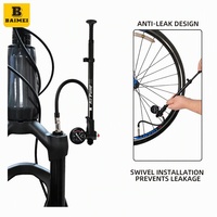 Pompe à vélo portable BAIMEI, mini pompe à main en alliage d'aluminium pour VTT, cyclisme en montagne, vente en gros OEM