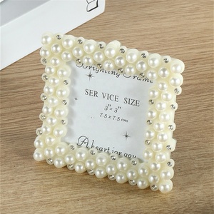 French Retro Pearl Photo <strong>Frame</strong> Table 3 6 7 8 10 Inches Heart-shaped Round <strong>Square</strong> Children's European - Product Image 4