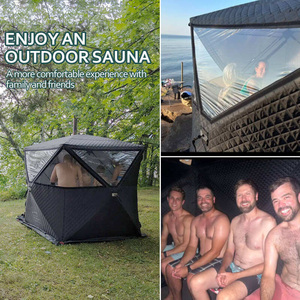 卸売 1-2人用 特許取得済み 3層 オックスフォード布製 サウナテント ストーブ付き アウトドア 発汗 スチーム アイスフィッシング向け - Product Image 5