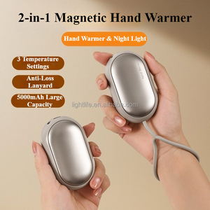 Scaldamani Elettrico Magnetico 2-in-1 Ricaricabile Riscaldamento Rapido 5000mAh Riutilizzabile Portatile per Natale e Caccia - Product Image 2