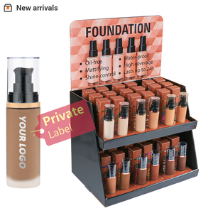 No Logo <strong>Foundation</strong> with Display Stand Private Label Full Coverage Custom Logo Makeup Foundaion - Product Image 1
