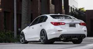 STL Style Lightweight Carbon Fiber Universal Diffuser Rear Bumper Lip for Infiniti <strong>Q50</strong> 2014-2016 - Product Image 4