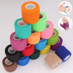 Kleurrijke Sport Elastische Wrap Tape Zelfklevende Bandage 4.5M Hansaplast Voor Knie Ondersteuning Pads Vinger Enkel Palm Schouder