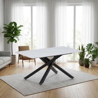 Tables basses de salon de style nordique, table basse rectangulaire en marbre écologique pour petit appartement
