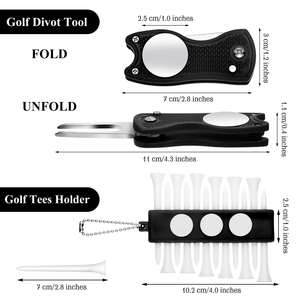 Kit de Limpieza de Palos de Golf Personalizado, Bolsa de Accesorios Esenciales para Golfistas, Herramientas para Principiantes, Cepillo de Limpieza, Marcador, Herramienta para Reparar Divots - Product Image 4