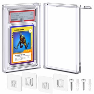 Étui de présentation en plastique transparent NOVISON pour cartes de sport (baseball, football, basketball) et cartes gradées - Product Image 1