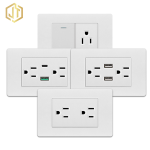 Enchufe Eléctrico Estándar Americano Blanco al por Mayor, Combo Familiar de Interruptor y Enchufe de Luz para Hogar y Hotel - Product Image 1