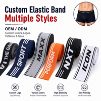 Bande élastique douce et durable certifiée Aoya Oeko-Tex 100, sangle en tissu écologique avec logo personnalisé pour ceinture de sac