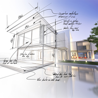 Service de conception 2D et 3D de villas modernes