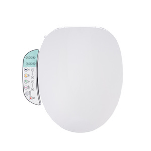 Smart Toilet Seat Round Heated With Wash And Dry Function 110V-240V AC Power Plastic Material - Product Image 5
