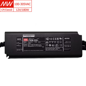 MEAN WELL-Controlador <span class=keywords><strong>LED</strong></span> de 12V y <span class=keywords><strong>200W</strong></span> con atenuación de botones y DALI-2, IP67, salida PWM de voltaje constante para iluminación exterior - Product Image 1