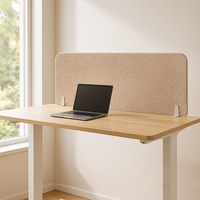 Panneau de séparation de bureau insonorisant en feutre PET, directement de l'usine, pour poste de travail de bureau
