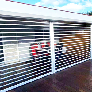 Hiện đại cao trong suốt <span class=keywords><strong>Polycarbonate</strong></span> Con lăn màn trập cửa không thấm nước nhập cửa với Cán mở phong cách hoàn thành bề mặt nhựa - Product Image 6