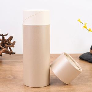 Manufacturer Cylinder Kraft Paper Tubes Packaging Kraft Paper Tube Cylindrical Packaging <b>Box</b> <b>with</b> <b>Lid</b> - Product Image 3