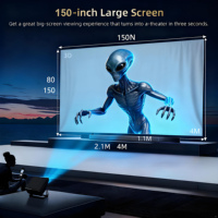 Projecteur Kinsway Factory K7 Allwinner H713 Android 13.0 Smart 1080P 3D 4K Auto Focus 5G Dual WIFI6 300 ANSI Lumens Projecteur 4K