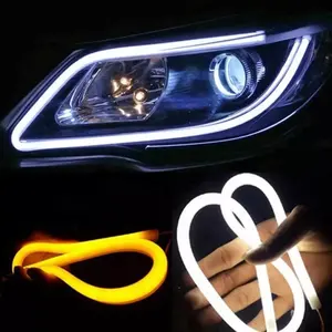 60CM voiture DRL Flexible Led bande tournant barre DRL led feux diurnes autres voiture lumière accessoires